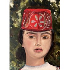 Crimean Tatar Girl – Original Oil Painting on Canvas by Marina Stognieva